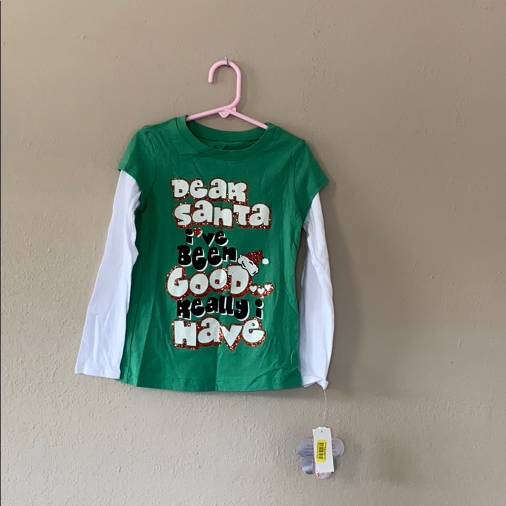 green and white christmas shirt